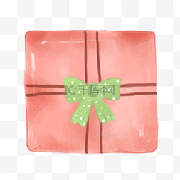 喜庆简单背景素材图片_粉色可爱礼物盒子