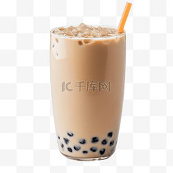 珍珠奶茶插画图片_卡通手绘饮品珍珠奶茶