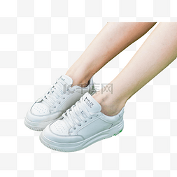 鞋舒适图片_女性小白鞋鞋子