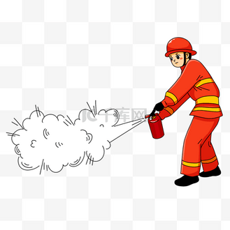 端午节安全教育图片素材_灭火器灭火使用科普安全教育消防