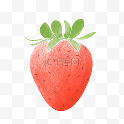 草莓植物树叶图片_水彩水果草莓