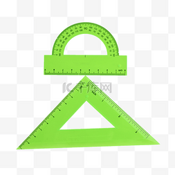 量角尺图片_量角尺绿色半圆测量