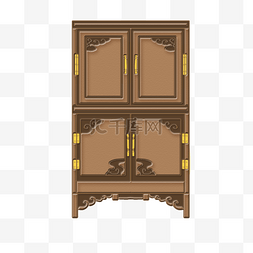 缝隙橱柜图片_古代书柜柜子中式家具木质橱柜