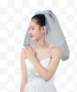 美女婚纱照片