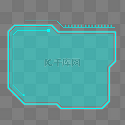 智能科技商务边框几何