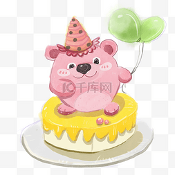粉色小熊生日