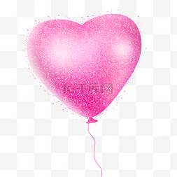 粉色浪漫爱心背景图片_气球爱心形状粉色装扮