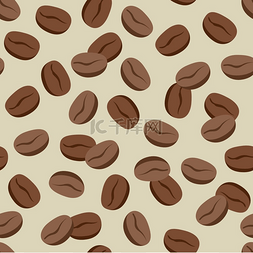 中食物之间图片_咖啡豆图案。