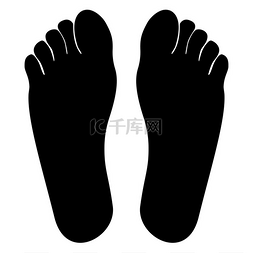 人腿腿图标图片_足跟黑色图标示意图图标