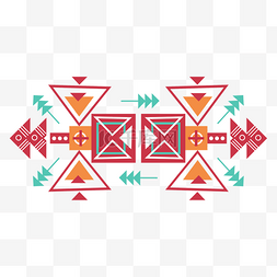 六边形花纹图案图片_墨西哥阿兹克特花纹
