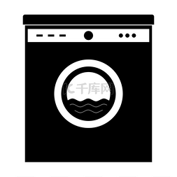 标志服装图片_黑色洗衣机这是图标.. 黑色洗衣机