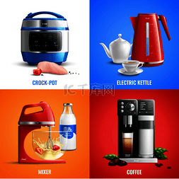 微波图图片_家用厨房电器 2x2 设计概念集咖啡