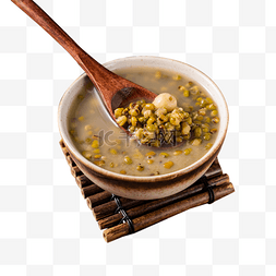 椰蓉豆沙餐包图片_绿豆汤营养消暑食品小暑节气