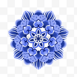 中式古典蓝色图片_古典中国蓝色青花瓷花纹底纹图案