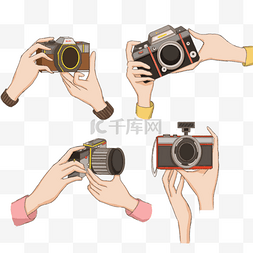 手持摄影机图片_用相机拍照的不同姿势