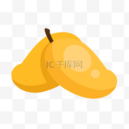 印度乌加迪卡通黄色芒果
