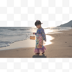太阳图片_美人鱼裙子夕阳美人鱼沙滩看沙