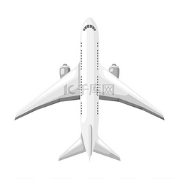 飞机插图旅行或旅行的图像样式化