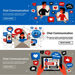 消息服务图片_动态互动通信聊天消息符号与电子