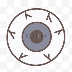 眼珠裂痕巧克力黑白图片绘画