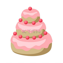 面包店活动图片_婚礼蛋糕图标。