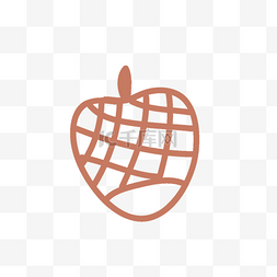 水果苹果矢量线条图片_可爱线条苹果矢量元素