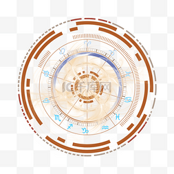 阅读之星模板图片_命运之轮圆形抽象光效占卜星盘