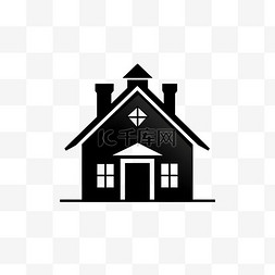 极简主义农场房子logo