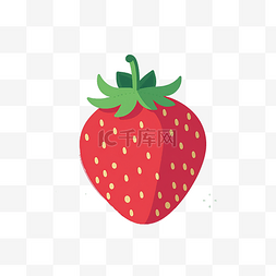 草莓手工糯米糍图片_一颗草莓平面素材