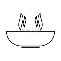 食物勺子图标图片_热菜图标