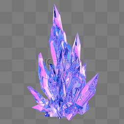 3D立体C4D水晶水晶石晶体