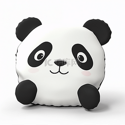 熊猫图片_一个熊猫图案的抱枕