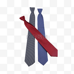 正装红色领带图片_商务风正装打结领带