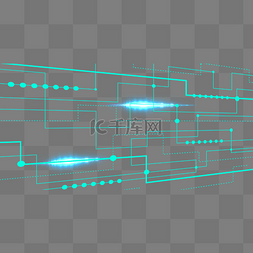 科技光点图片_蓝色科技线条