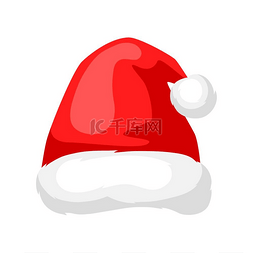 帽子新图片_圣诞老人的圣诞快乐帽子。