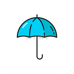 雨伞和雨图片_雨伞图标天气预报降雨矢量颜色轮
