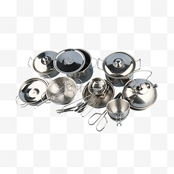 锅碗瓢盆汤勺套装不锈钢厨具
