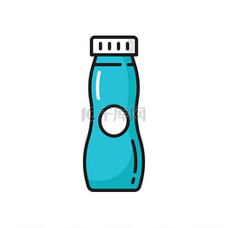 不含微生物图片_带有双歧杆菌的营养酸奶在带有瓶