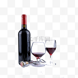 酒杯配红葡萄酒起酒器