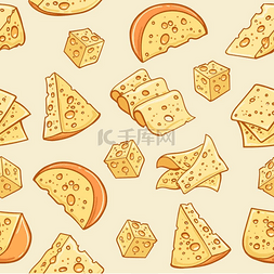 奶酪涂鸦图案奶酪涂鸦图案超市熟