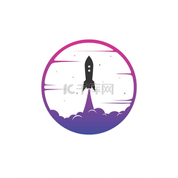 太空火箭航天飞机飞船标志标志矢