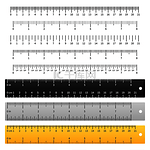 测量尺校尺公制尺英寸尺厘米尺精密工具长度标记矢量标尺集测量尺校尺公制尺英寸尺厘米尺精密工具长度标记公司