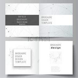 设计杂志背景图片_方形双折小册子、传单、杂志、封