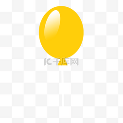 生日快乐黄色卡通气球