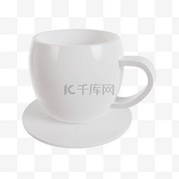 白杯子样机图片_3DC4D立体咖啡杯