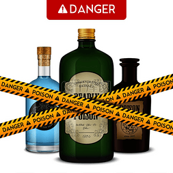 毒药瓶子图片_逼真的毒药危险海报由三个复古风
