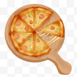 榴莲卡通披萨图片_美食披萨西餐快餐