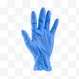 蓝色橡胶手套图片_手套蓝色卫生医用