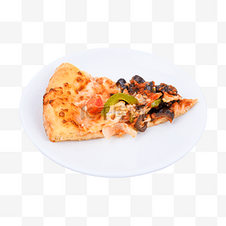 板画图片_美味香菇披萨