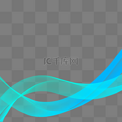 蓝绿炫彩科技曲线底纹